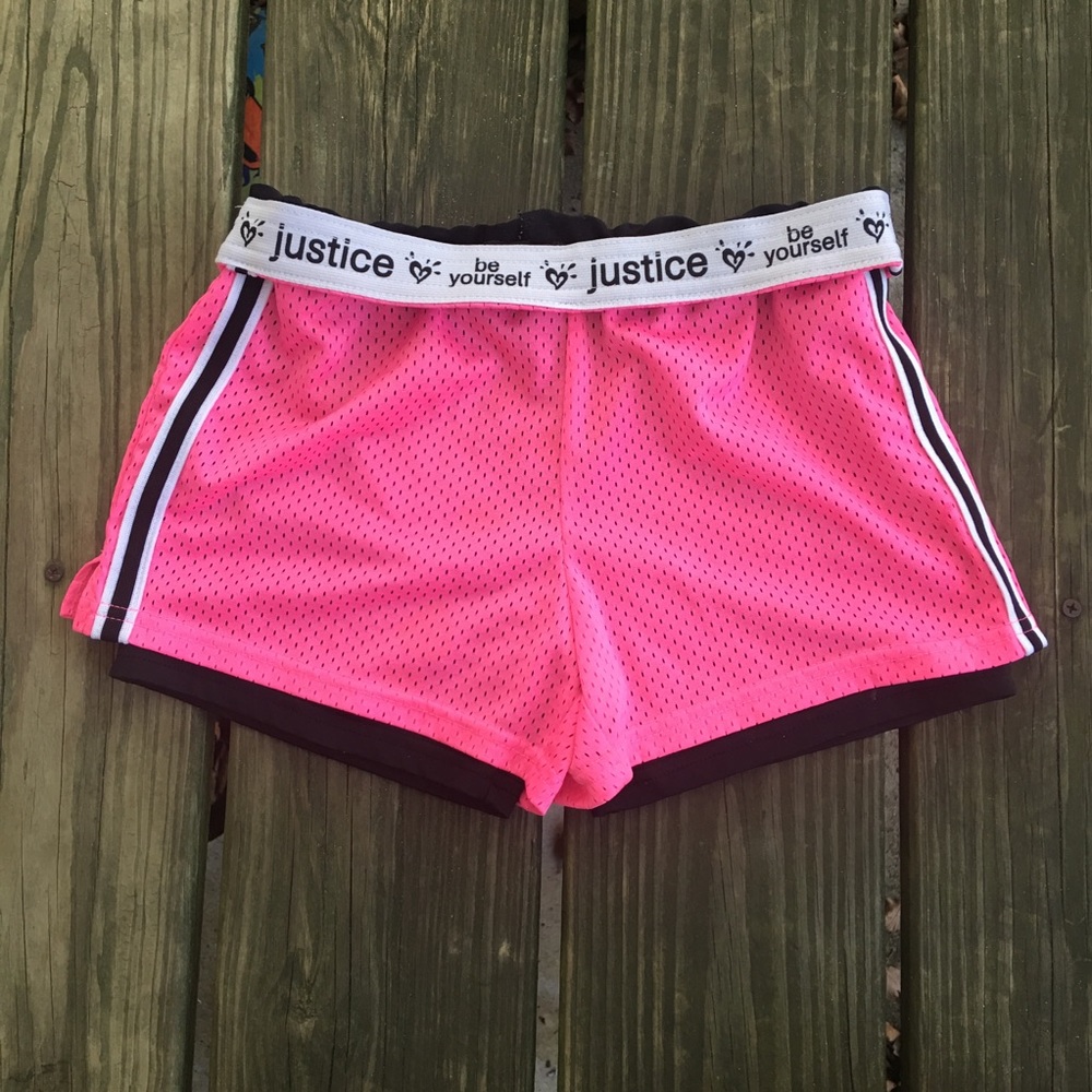 Justice athletic girls shorts